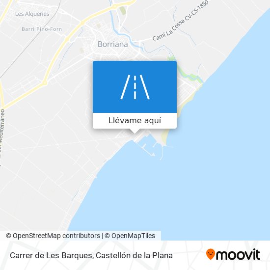 Mapa Carrer de Les Barques