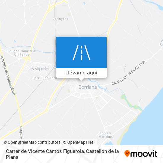 Mapa Carrer de Vicente Cantos Figuerola