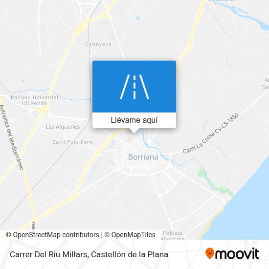 Mapa Carrer Del Riu Millars