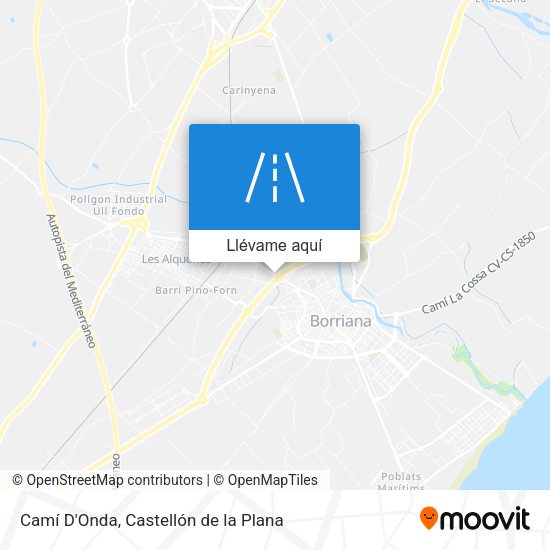 Mapa Camí D'Onda