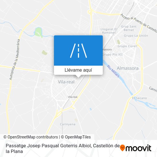 Mapa Passatge Josep Pasqual Goterris Albiol