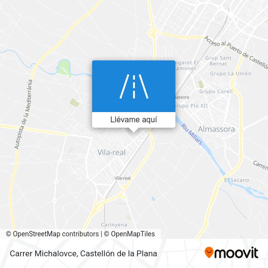 Mapa Carrer Michalovce