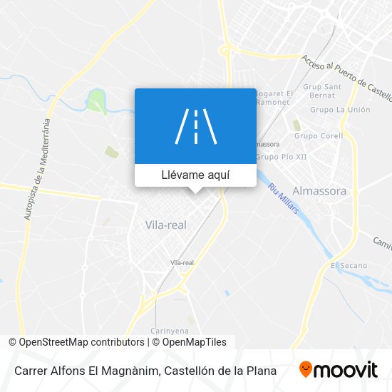 Mapa Carrer Alfons El Magnànim