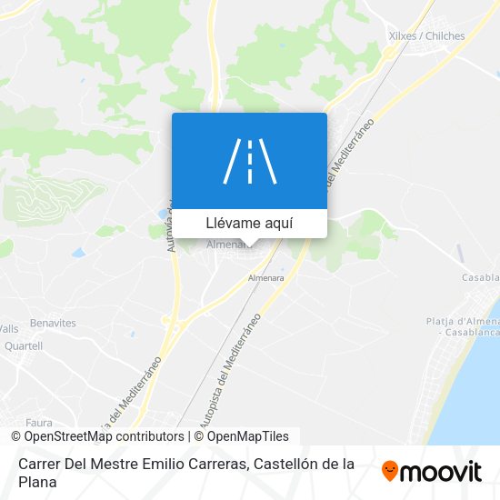 Mapa Carrer Del Mestre Emilio Carreras