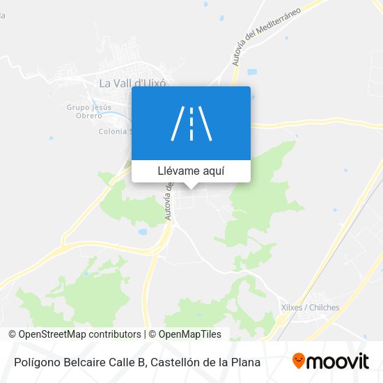 Mapa Polígono Belcaire Calle B