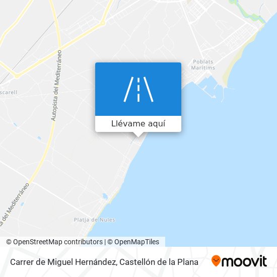 Mapa Carrer de Miguel Hernández