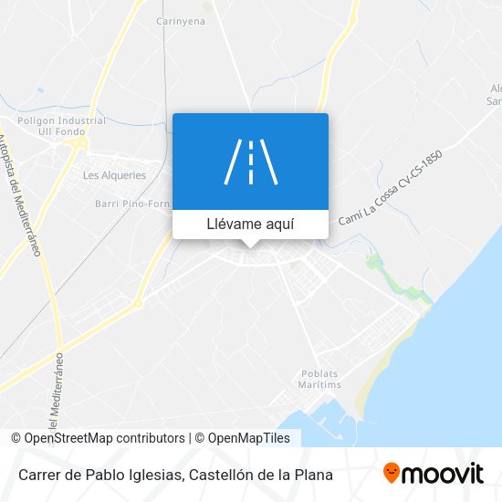 Mapa Carrer de Pablo Iglesias