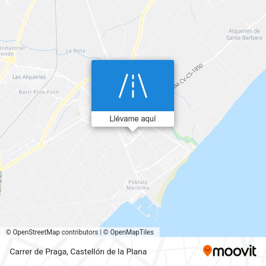 Mapa Carrer de Praga
