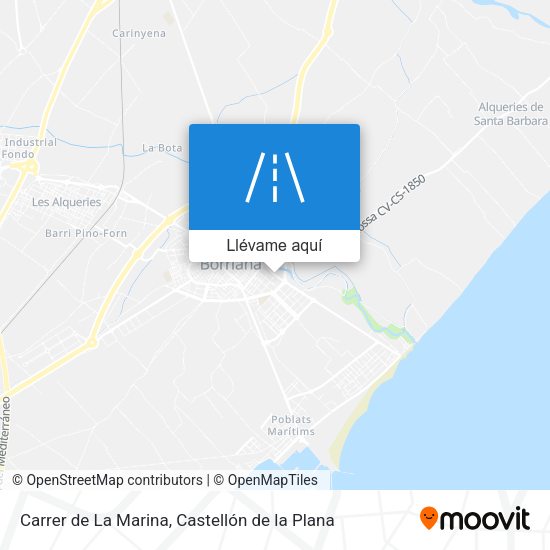 Mapa Carrer de La Marina