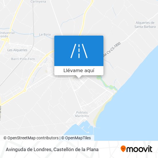 Mapa Avinguda de Londres