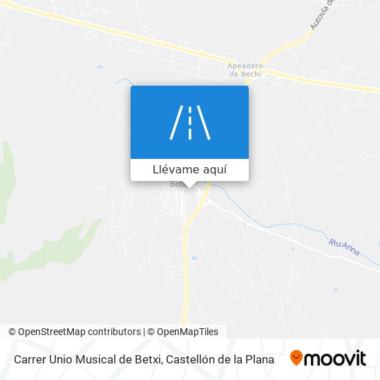 Mapa Carrer Unio Musical de Betxi