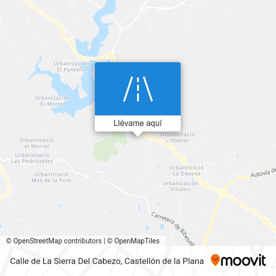 Mapa Calle de La Sierra Del Cabezo