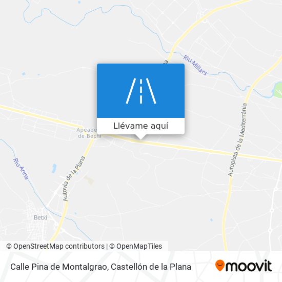 Mapa Calle Pina de Montalgrao