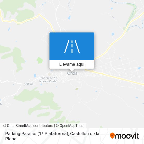 Mapa Parking Paraíso (1ª Plataforma)