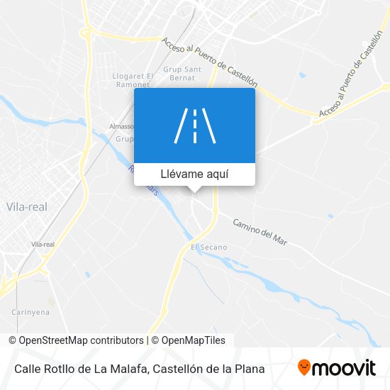Mapa Calle Rotllo de La Malafa