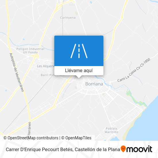 Mapa Carrer D'Enrique Pecourt Betés