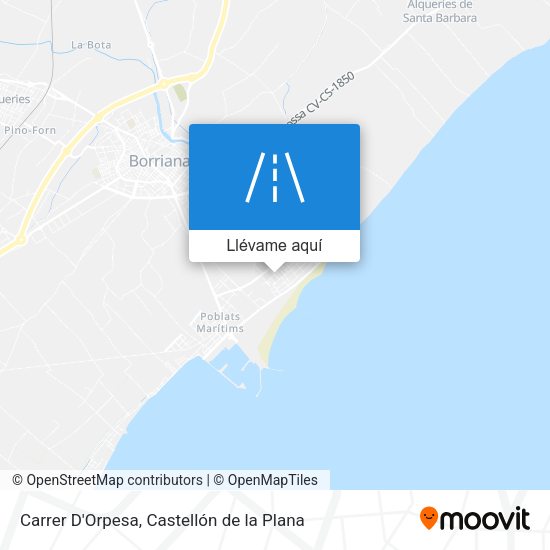 Mapa Carrer D'Orpesa