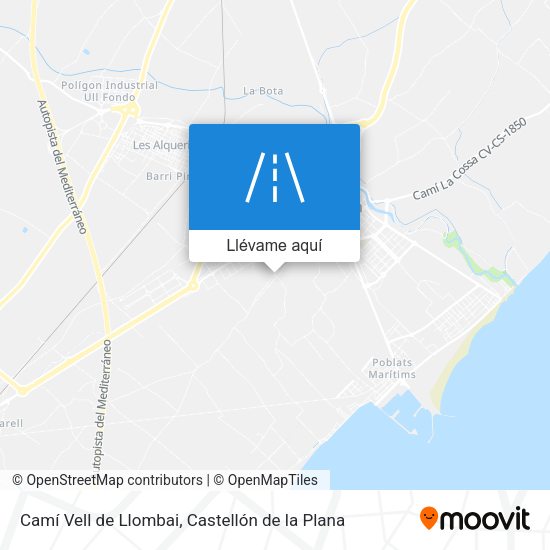 Mapa Camí Vell de Llombai