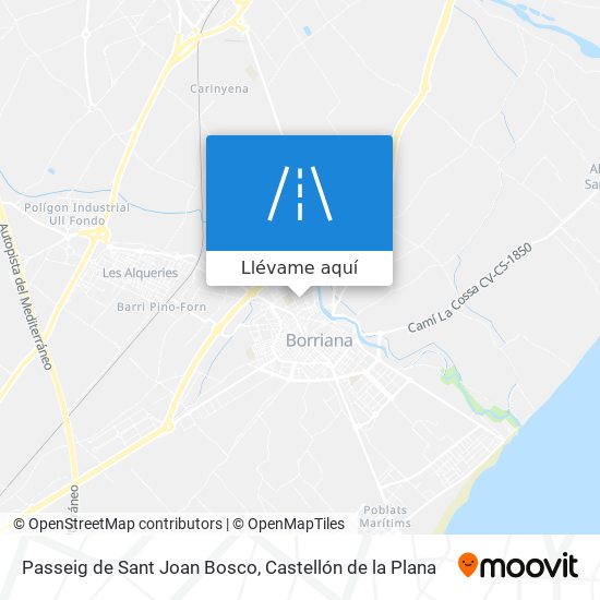 Mapa Passeig de Sant Joan Bosco