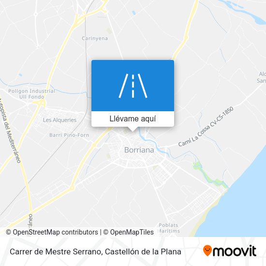 Mapa Carrer de Mestre Serrano