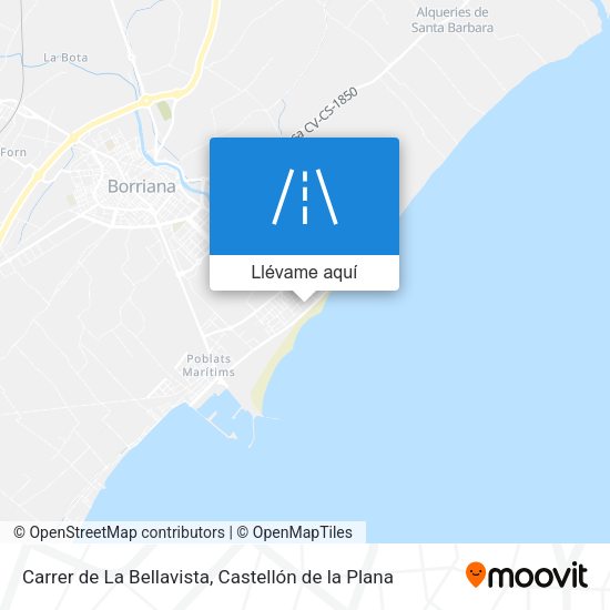 Mapa Carrer de La Bellavista