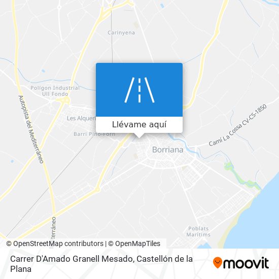 Mapa Carrer D'Amado Granell Mesado