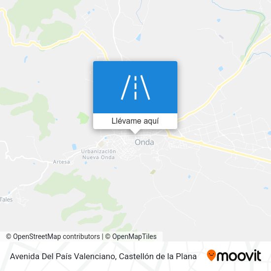 Mapa Avenida Del País Valenciano