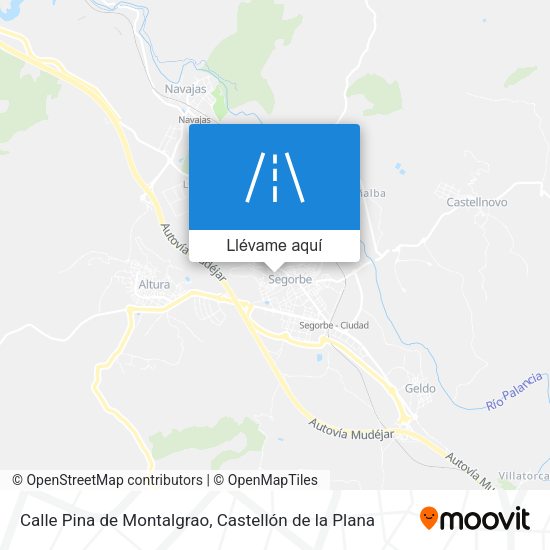 Mapa Calle Pina de Montalgrao