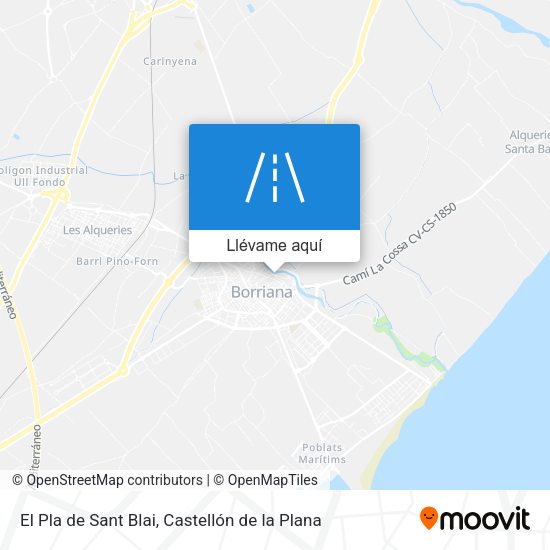 Mapa El Pla de Sant Blai