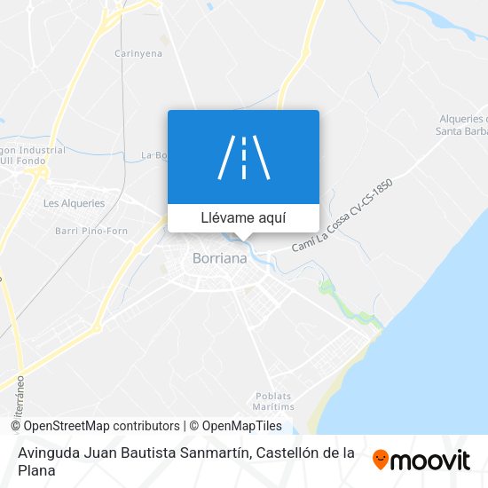 Mapa Avinguda Juan Bautista Sanmartín