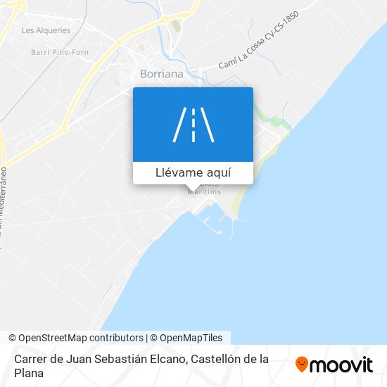 Mapa Carrer de Juan Sebastián Elcano