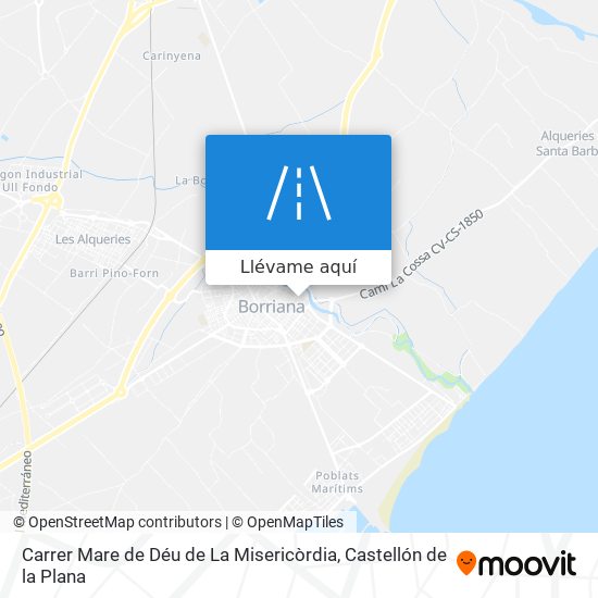 Mapa Carrer Mare de Déu de La Misericòrdia