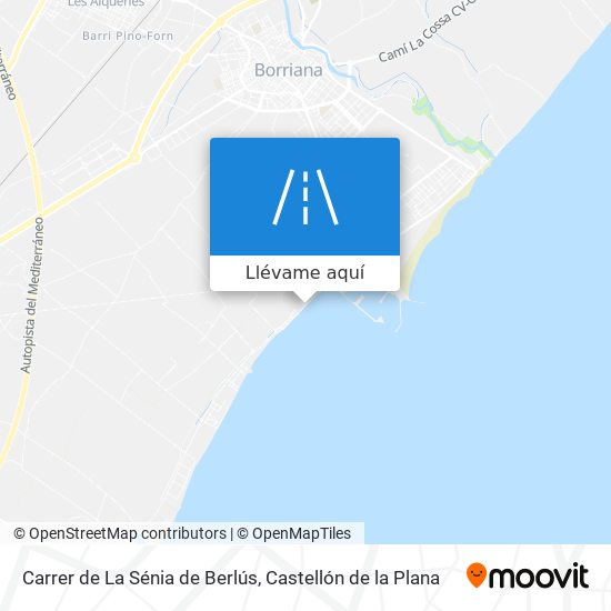 Mapa Carrer de La Sénia de Berlús