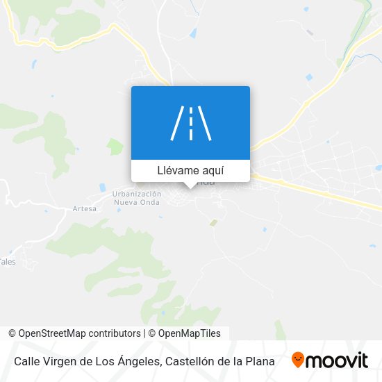 Mapa Calle Virgen de Los Ángeles