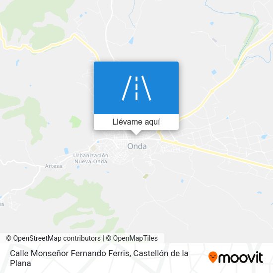 Mapa Calle Monseñor Fernando Ferris