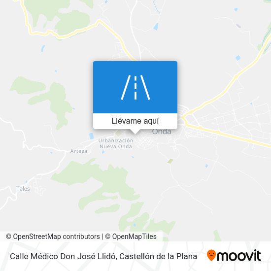 Mapa Calle Médico Don José Llidó