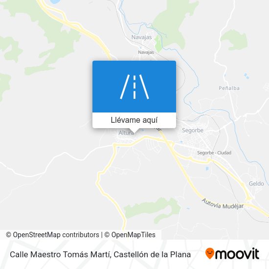 Mapa Calle Maestro Tomás Martí