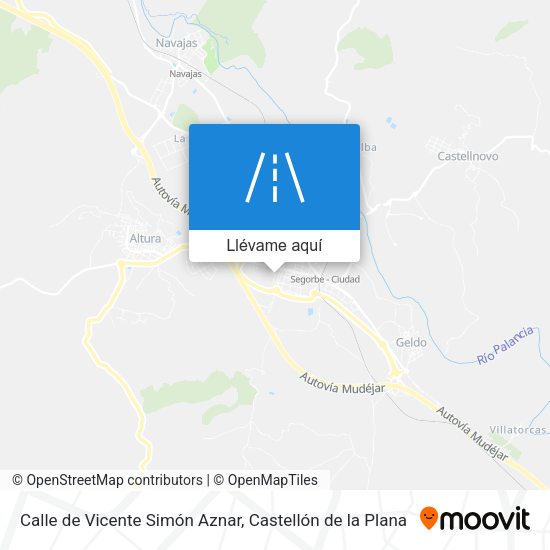 Mapa Calle de Vicente Simón Aznar