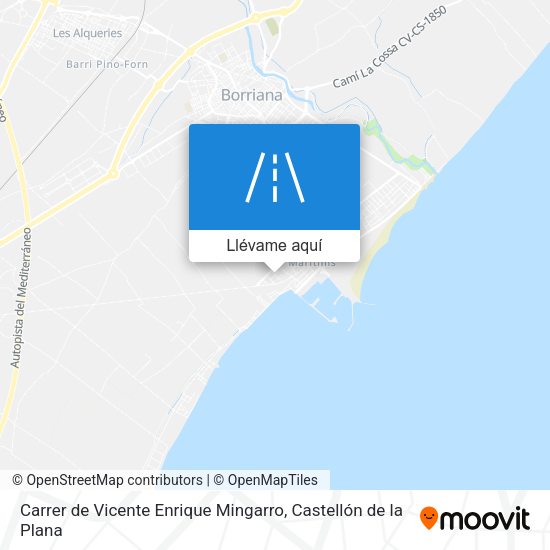 Mapa Carrer de Vicente Enrique Mingarro