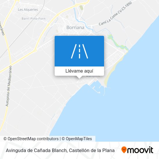 Mapa Avinguda de Cañada Blanch