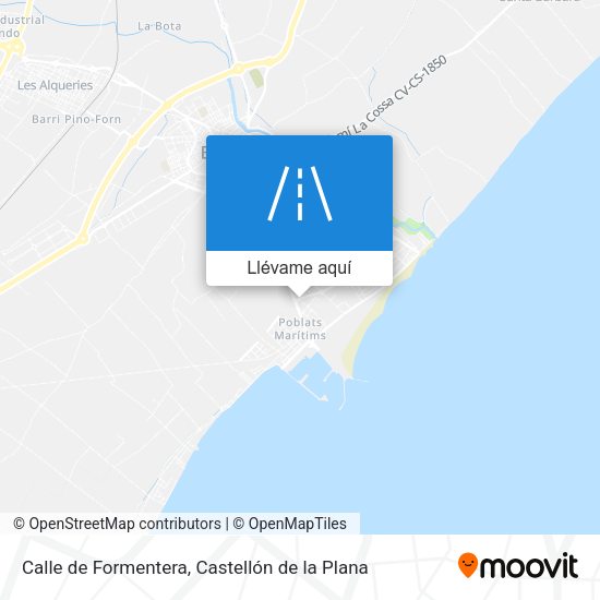 Mapa Calle de Formentera