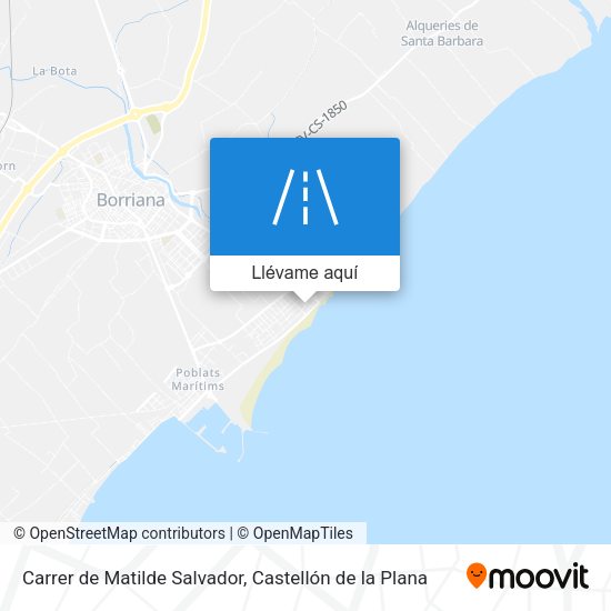 Mapa Carrer de Matilde Salvador