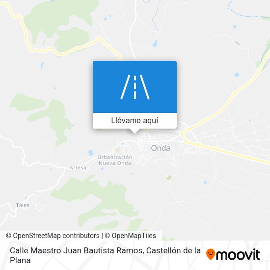 Mapa Calle Maestro Juan Bautista Ramos