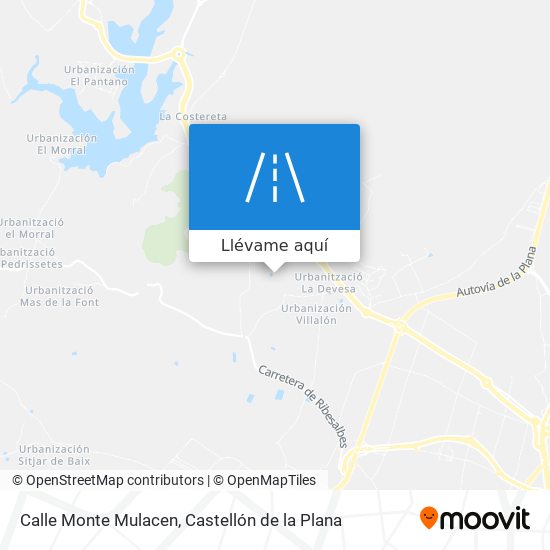 Mapa Calle Monte Mulacen