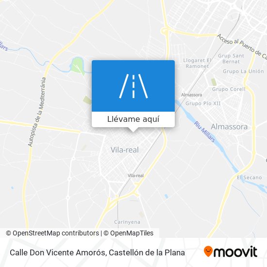 Mapa Calle Don Vicente Amorós