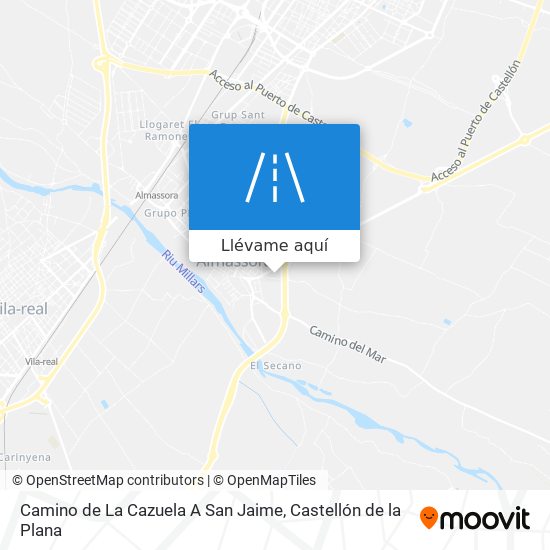 Mapa Camino de La Cazuela A San Jaime