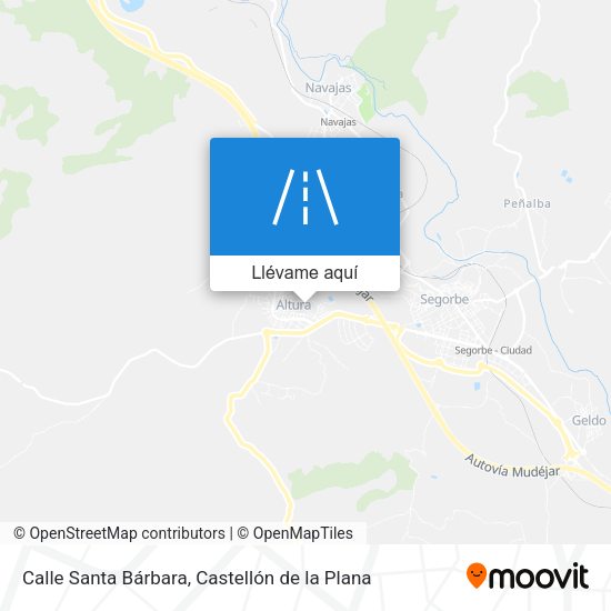 Mapa Calle Santa Bárbara