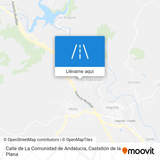 Mapa Calle de La Comunidad de Andalucía