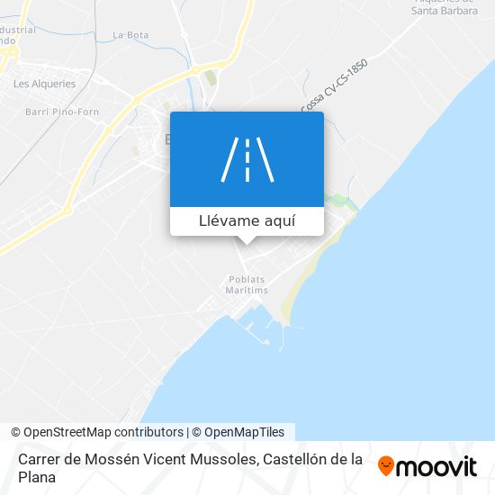 Mapa Carrer de Mossén Vicent Mussoles