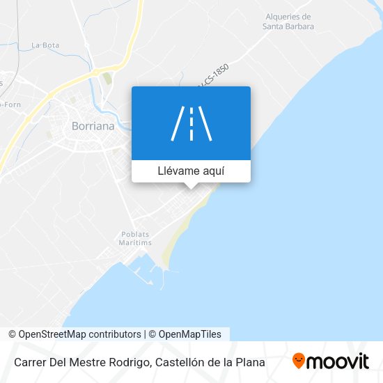 Mapa Carrer Del Mestre Rodrigo